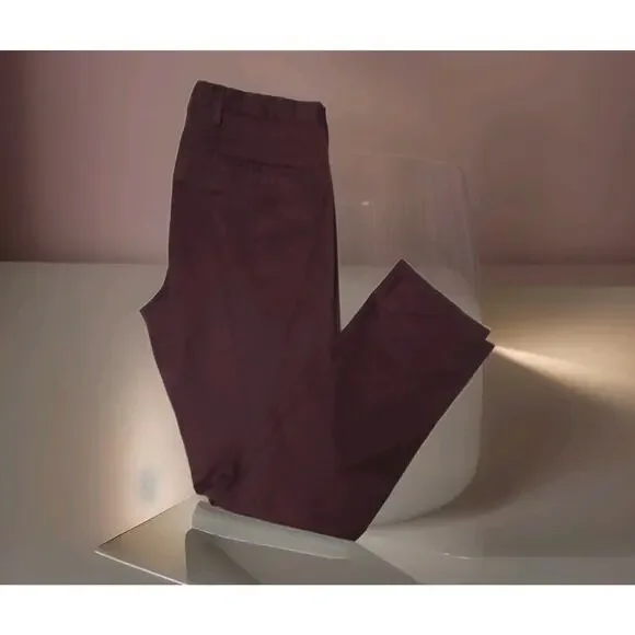 Paul Smith Mens Chinos Heavy Burgundy Cotton Pants Size 32